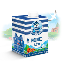 

Молоко ультрап."ПРОСТОКВАШИНО"2.5%,480мл