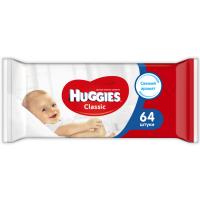 

Салфетки влажн.дет."HUGGIES CLASSIC"64шт