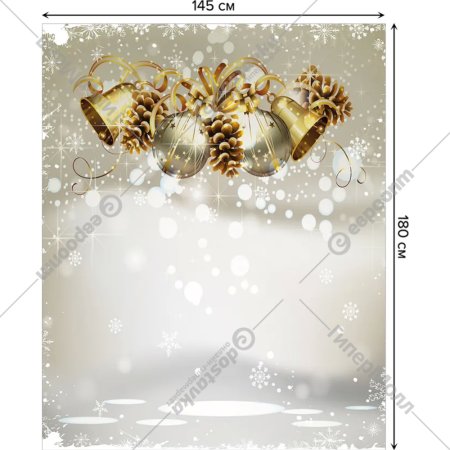 Скатерть «JoyArty» Рождественские колокольчики, tcox_21440, 180x145 см