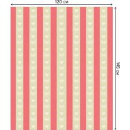 Скатерть «JoyArty» Розовая вертикаль, tcox_31252, 120x145 см