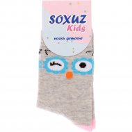 Носки детские «Soxuz» 501-Print, серо-розовый/голубой, размер 20-22