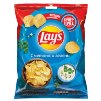 

Чипсы "LAY'S" (сметана/зелень) 50г