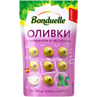 

Оливки"BONDUELLE"(чесн,тим,д|п)70г