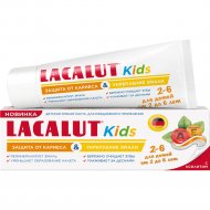 Зубная паста детская «Lacalut» Kids 2-6, защита от кариеса и укрепление эмали, 65 г
