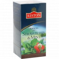 Чай черный «Riston» клубника и мята, 25х1.5 г