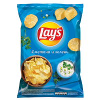 

Чипсы "LAY'S" (сметана/зелень) 90г