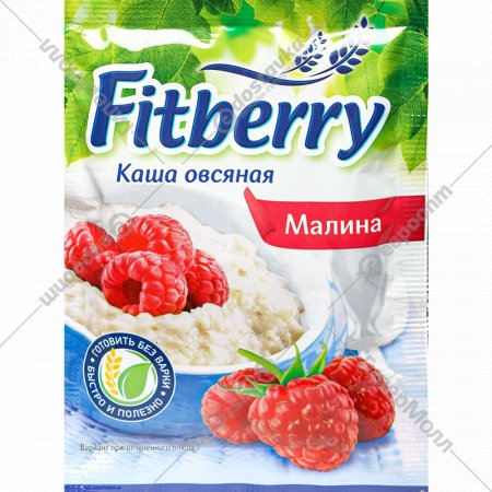 Каша овсяная «Fitberry» с малиной, 35 г