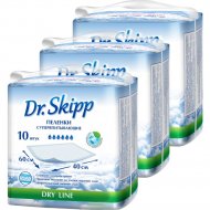 Пеленки детские «Dr.Skipp» Dry Line, 60x40 см, 30 шт