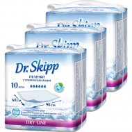 Пеленки детские «Dr.Skipp» Dry Line, 60x90 см, 30 шт