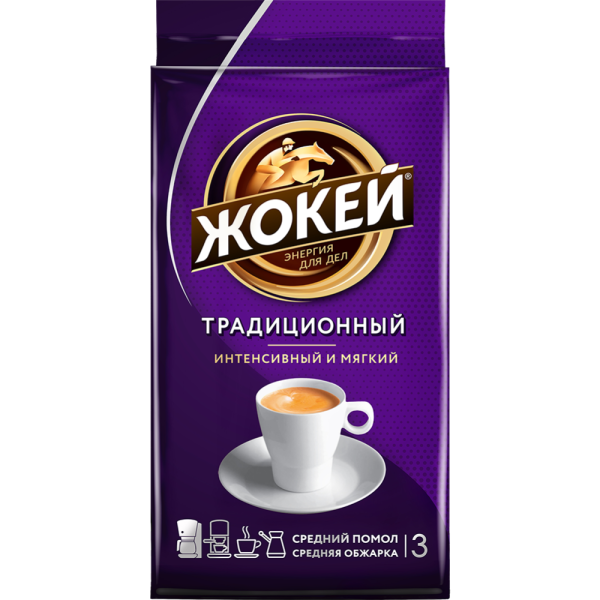 Кофе молотый «Жокей» традиционный, 450 г купить в Минске: недорого, в ...