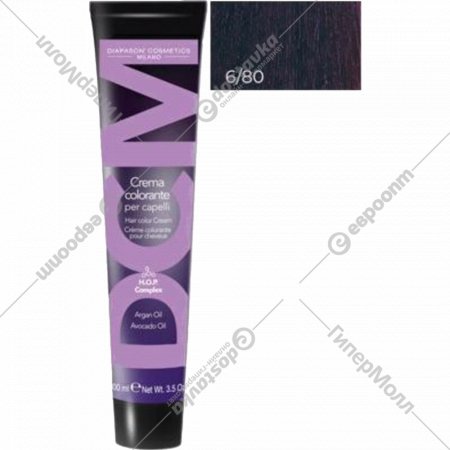 Крем-краска для волос «DCM» Hop Complex, 6/80 темный блондин фиолетовый интенсивный, 980648, 100 мл