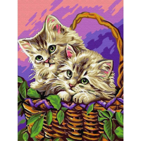

Живопись"AZART"(котята в корзинке,30х40)