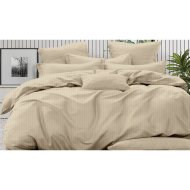 Комплект постельного белья «Luxor» Полоса 1x1 12-0605, евро, слоновая кость