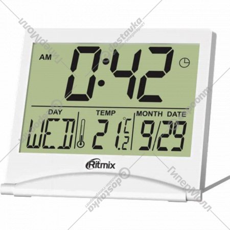 Цифровые часы-будильник «Ritmix» CAT-042 white