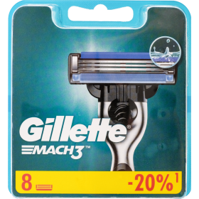 Смен­ные кас­се­ты для бритья «Gillette» Mach 3, 8 шт