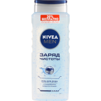 

Гель д/душа "NIVEA" (заряд чист.)500мл