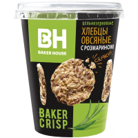 

Хлебцы"BAKER HOUSE"(овсяные с розмар)90г