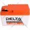 Аккумулятор мотоциклетный «Delta» AGM СТ 12026, бок YTX4A-BS, 2.5 А/ч