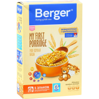 

Каша"BERGER"(б/мол 5 злаков с преб)200г