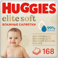 

Салфетки вл.дет"HUGGIESElITESOFT"168шт