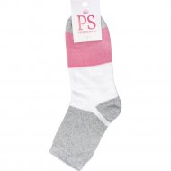 Носки женские «Premier Socks» размер 23-25, серый/белый/розовый