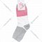Носки женские «Premier Socks» размер 23-25, серый/белый/розовый