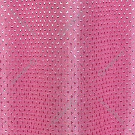 Шторка для ванны «Вилина» Бриллиант, ромб-светло розовый, 180х180 см