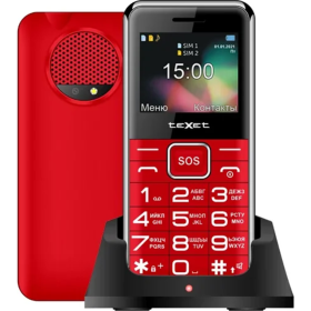 Мо­биль­ный те­ле­фон «Texet» TM-B319 + ЗУ WC-011m, Red