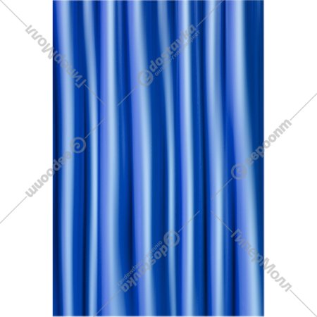 Шторка для ванны «Вилина» MIRAGE, 7070, синий, 180х180 см
