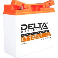Аккумулятор мотоциклетный «Delta» AGM СТ 12201, YTX20L-BS, YTX20HL-BS, YB16L-B, YB18L-A, 20 А/ч