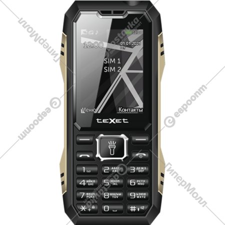 Мобильный телефон «Texet» TM-D424 + ЗУ WC-011m, Black