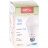 Лампа светодиодная «АБВ» LED, A60, 15W, E27, 3000К