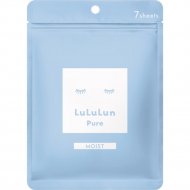 Маска для лица «LuLuLun» Pure Moist Blue, глубокое увлажнение обезвоженной кожи, 7 шт