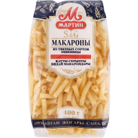 

Макароны "МАРТИН" (рожки,трубочки) 400г