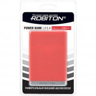Внешний аккумулятор «Robiton» Power Bank, Li13.4-R, БЛ15313, красный