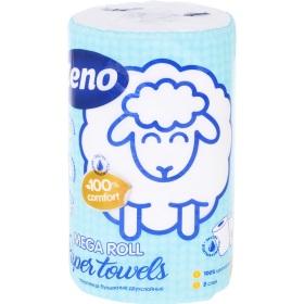 По­ло­тен­ца бу­маж­ные «Zeno» Mega roll, двух­слой­ная, 1 рулон