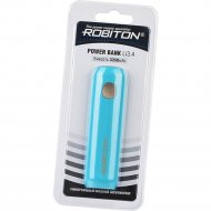 Внешний аккумулятор «Robiton» Power Bank, Li3.4 IRIS, БЛ14264, голубой