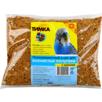 

Корм полнорац"ТИМКА"(д/вол.поп.орех)400г