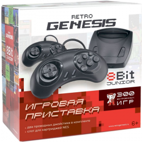 Иг­ро­вая при­став­ка «Retro Genesis» 8 Bit Junior, 300 игр