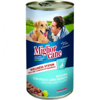 

Корм д/соб"MIGLIOR CANE"(рыба/б.м)1250г