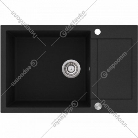 Кухонная мойка «AquaSanita» Tesa plus SQT 105 601 AW, black metallic