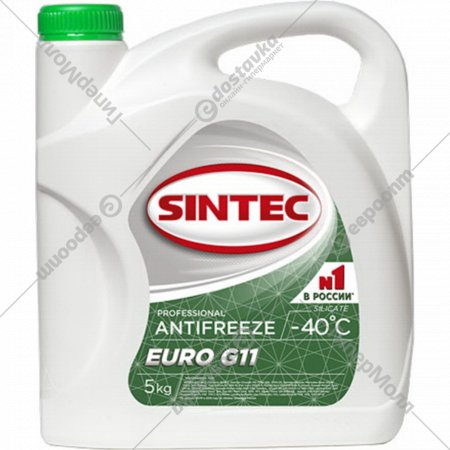 Антифриз «Sintec» Euro G11, зеленый, 4.3 л