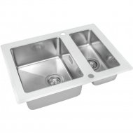Кухонная мойка «Zorg Sanitary» GS 6750-2 white