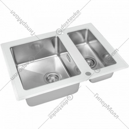 Кухонная мойка «Zorg Sanitary» GS 6750-2 white