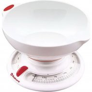 Кухонные весы «Sakura» SA-6004WR, белый/красный