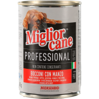 

Корм д/собак"MIGLIOR CANE"(говядина)405г