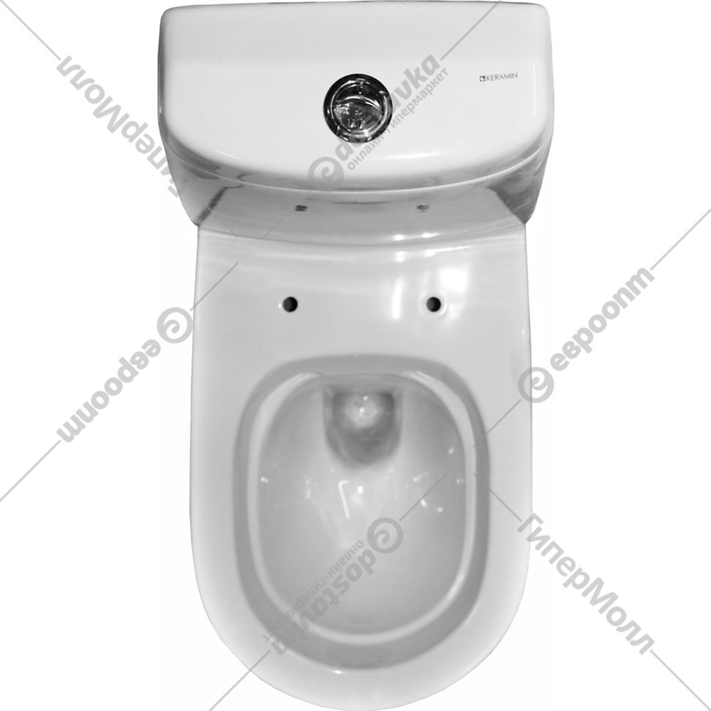 Унитаз-компакт «Керамин» Трино, Алкапласт Дуал, с жестким сиденьем с ...