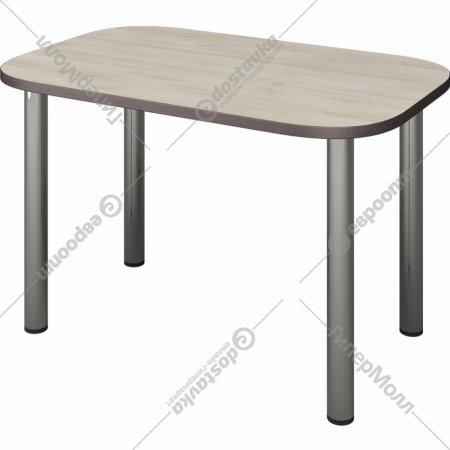 Обеденный стол «Senira» Р-001-01, дуб выбеленный/хром