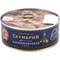 

Скумбрия атл."СОХР.ТРАД"(бланш,в/м) 240г