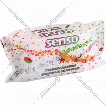 Влажные салфетки «Senso» универсальные, 100 шт